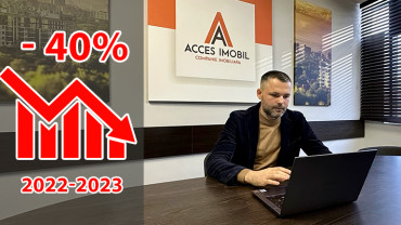 Кризис на рынке недвижимости в Кишиневе! Общее количество проданных квартир в 2022-2023 годах сократилось на 40%!