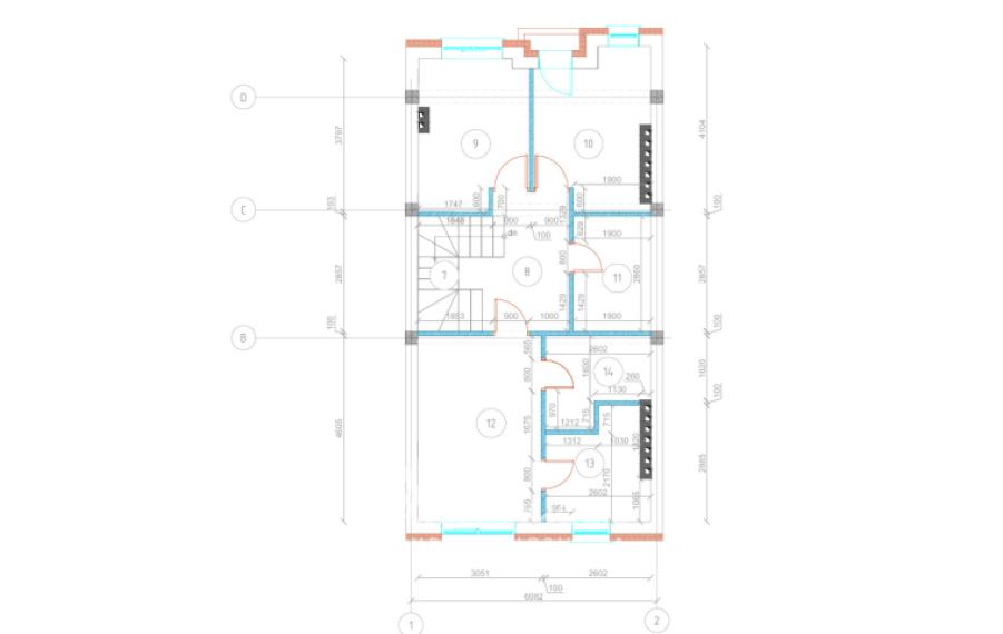 3-х этажный Таунхаус! Кодру, ул. Мэчиешилор, 180м2! Белый вариант!: 32