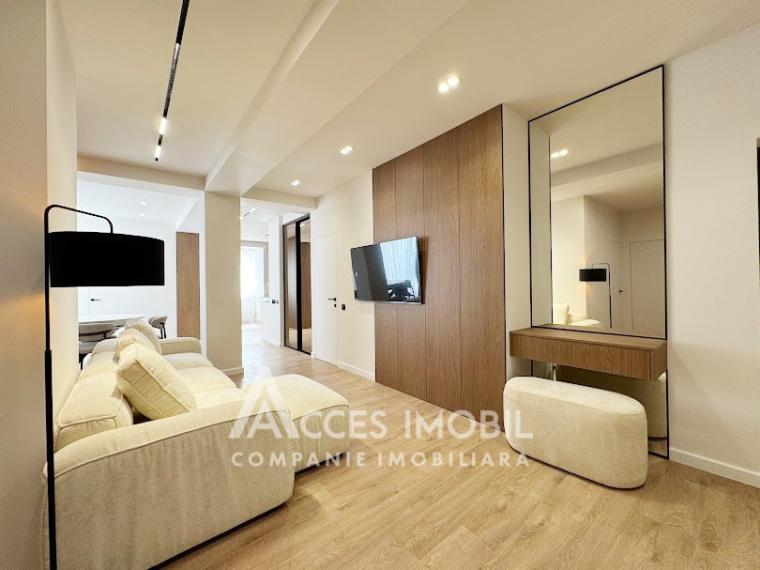 Bloc Nou! str. Cartușa, Durlești, 3 camere + living. Euroreparație!: 0