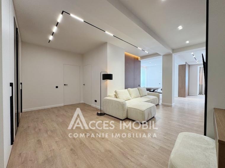 Bloc Nou! str. Cartușa, Durlești, 3 camere + living. Euroreparație!: 2