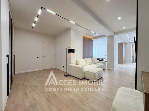 Bloc Nou! str. Cartușa, Durlești, 3 camere + living. Euroreparație!: 2