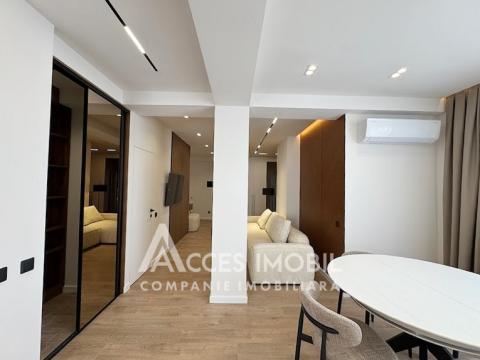 Bloc Nou! str. Cartușa, Durlești, 3 camere + living. Euroreparație!: 3