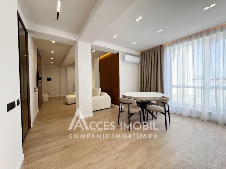 Bloc Nou! str. Cartușa, Durlești, 3 camere + living. Euroreparație!: 4