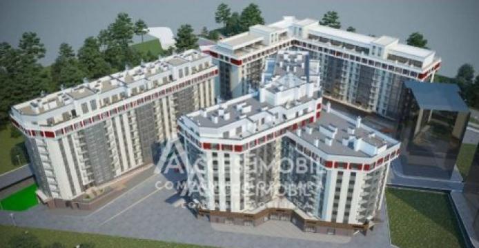 Penthouse on 2 levels! Boiar House! Durlești, str. Nicolae Dimo, 2 rooms + living room. Terrace! White version!: 1