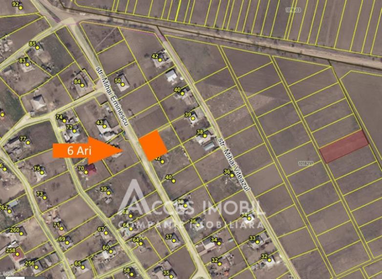 Teren pentru construcție, 6 ari! Chirca, str. Mihai Eminescu!: 3