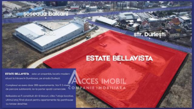 ESTATE BellaVista! Durlesti street, Dumbrava, 1 rooms + living. White version!: 4