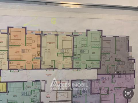 Nicons! Bloc Nou! Durlești, str. Cartușa, 1 cameră + living. Variantă albă!: 2