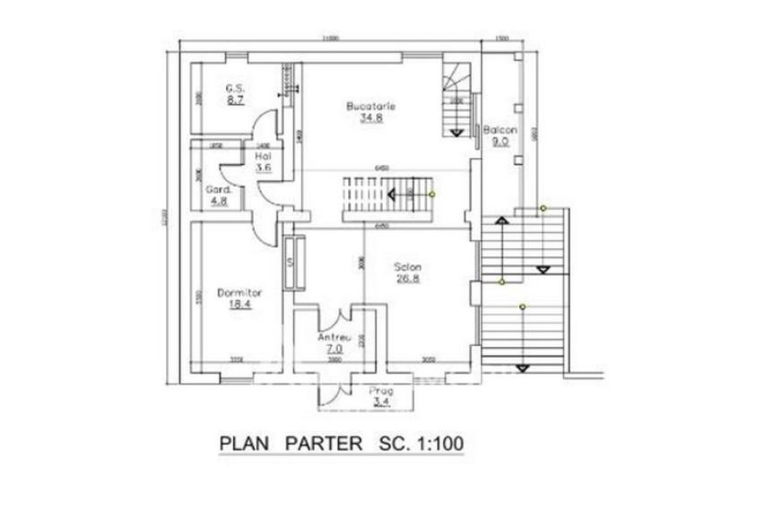 Casă în 2 niveluri! Ialoveni, str. Merilor, 260m2 + 6 ari! Variantă Albă!: 14