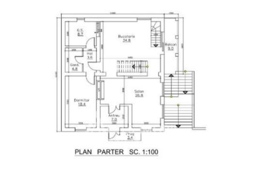 Casă în 2 niveluri! Ialoveni, str. Merilor, 260m2 + 6 ari! Variantă Albă!: 14