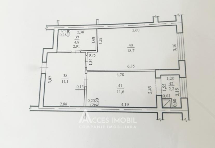 Golban Trade! Bloc Nou! Dumbrava, str. Durlești, 1 cameră + living. Variantă albă!: 10