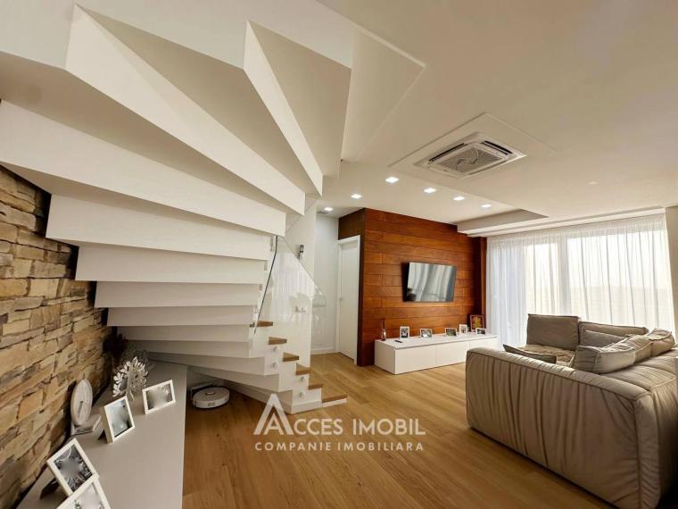 Penthouse! str. Nadejda Russo, Râșcani, 3 camere + living! + Terasă 70m!: 2