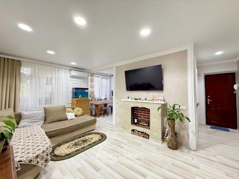 bd. Moscova, Râșcani, 2 camere + living. Euroreparație! De Mijloc!: 3