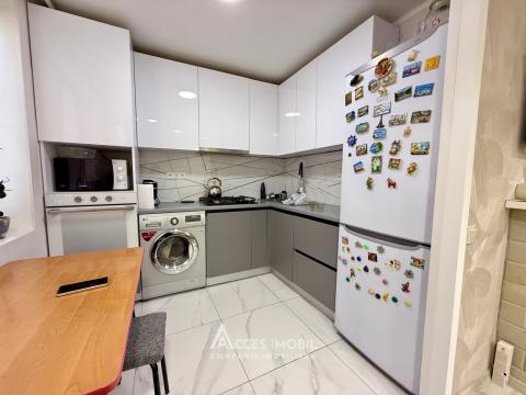 bd. Moscova, Râșcani, 2 camere + living. Euroreparație! De Mijloc!: 4