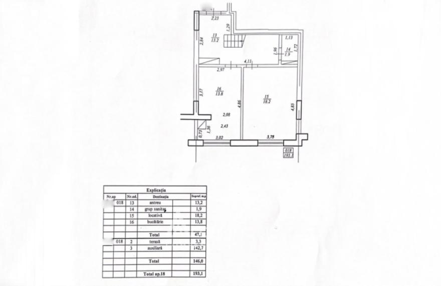 Penthouse! Dream Home Residence! Centru, str. Moara Roșie, 3 camere + living. Variantă Albă!: 14