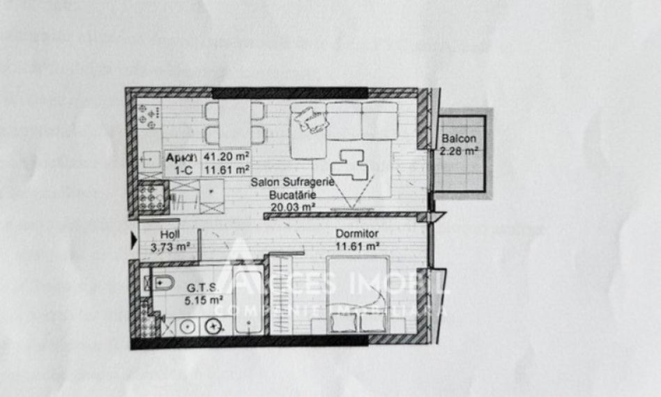 Milanin Nixon! Râșcani, str. Spartacus, 1 cameră + living. Variantă albă!: 3