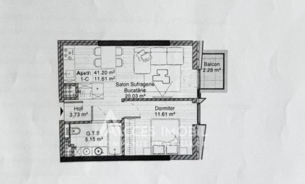 Milanin Nixon! Râșcani, str. Spartacus, 1 cameră + living. Variantă albă!: 3