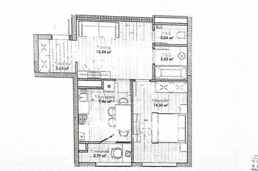 SMART HOME! Lagmar! Рышкановка, ул. Каля Мошилор, 1 комната + гостиная. Белый вариант!: 1