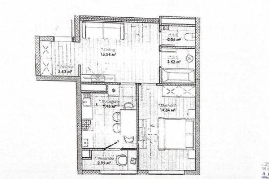 SMART HOME! Lagmar! Рышкановка, ул. Каля Мошилор, 1 комната + гостиная. Белый вариант!: 1