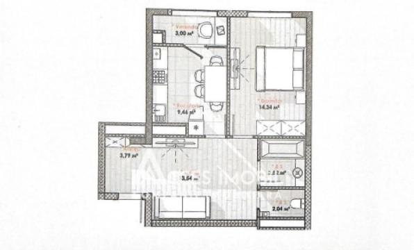 SMART HOME! Lagmar! Rascani, Calea Moșilor street, 1 room + living. White version!: 1