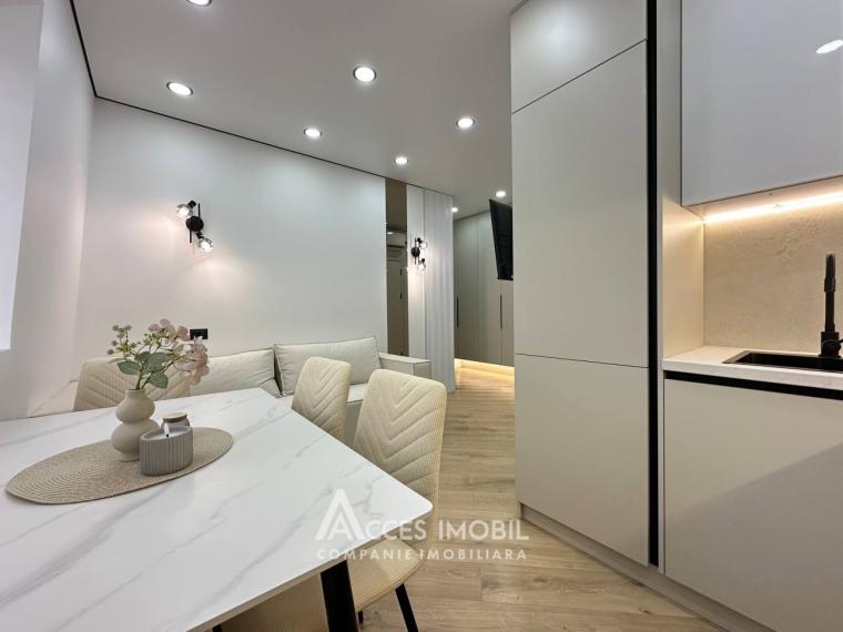 Bloc Nou! str. Burebista, Cricova, 1 cameră + living! Euroreparație!: 4