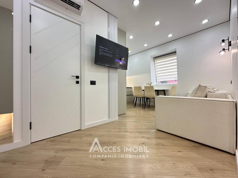 Bloc Nou! str. Burebista, Cricova, 1 cameră + living! Euroreparație!: 6