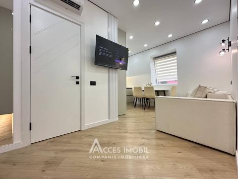 Bloc Nou! str. Burebista, Cricova, 1 cameră + living! Euroreparație!: 6