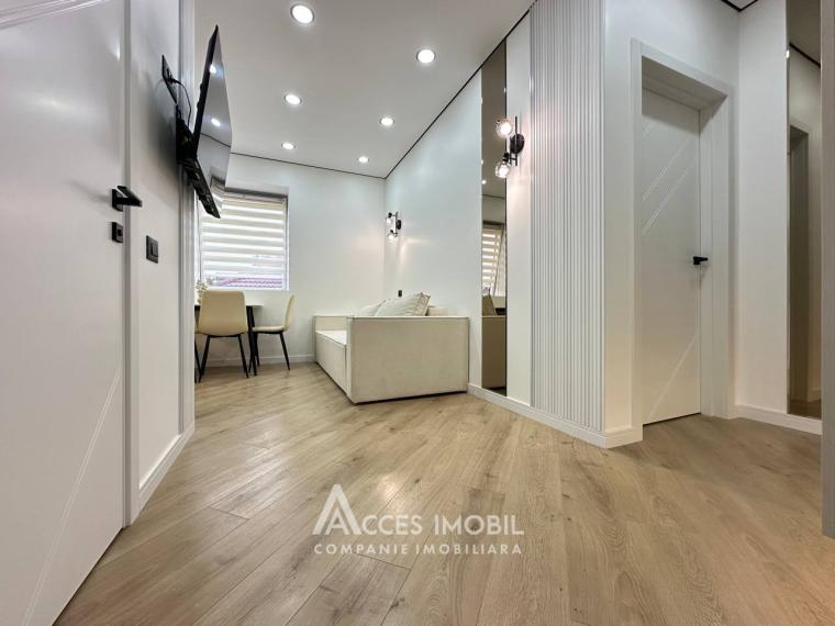 Bloc Nou! str. Burebista, Cricova, 1 cameră + living! Euroreparație!: 7