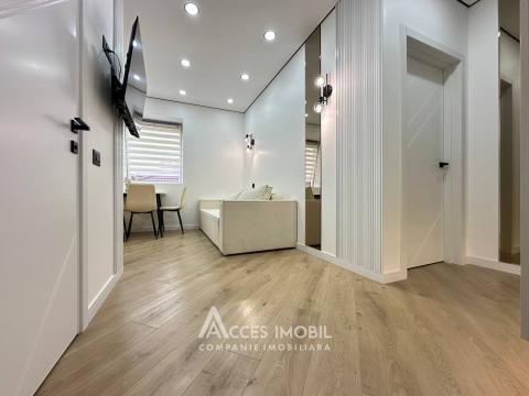 Bloc Nou! str. Burebista, Cricova, 1 cameră + living! Euroreparație!: 7