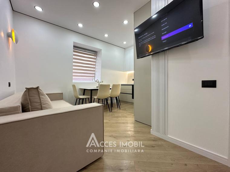 Bloc Nou! str. Burebista, Cricova, 1 cameră + living! Euroreparație!: 4