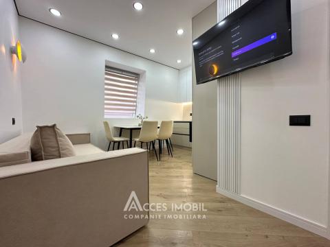 Bloc Nou! str. Burebista, Cricova, 1 cameră + living! Euroreparație!: 4