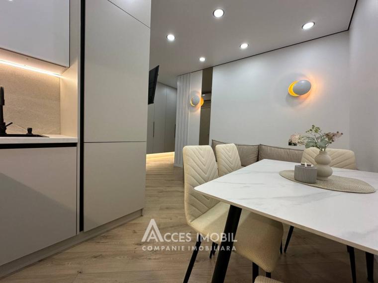 Bloc Nou! str. Burebista, Cricova, 1 cameră + living! Euroreparație!: 5