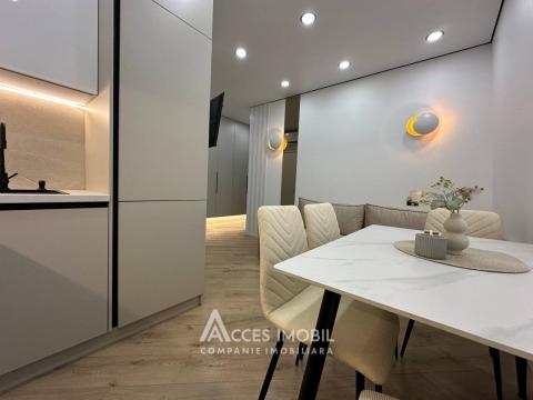 Bloc Nou! str. Burebista, Cricova, 1 cameră + living! Euroreparație!: 5