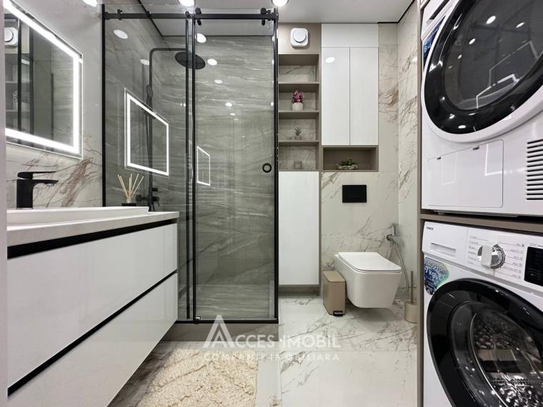 Bloc Nou! str. Burebista, Cricova, 1 cameră + living! Euroreparație!: 7