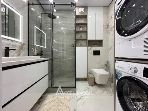 Bloc Nou! str. Burebista, Cricova, 1 cameră + living! Euroreparație!: 7