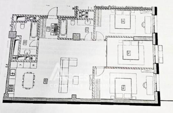 City Gardens! Рышкановка, бд. Ренаштерий Национале, 3 комнаты + гостиная. Белый вариант!: 6