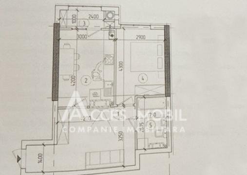 Bloc Nou! Durlești, str. N. Dimo, 1 cameră + living. Variantă albă!: 6