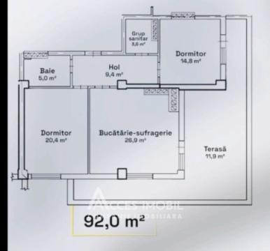 Inamstro! Penthouse! Buiucani, str. Calea Ieșilor, 2 camere + living. Reparație Premium!: 18
