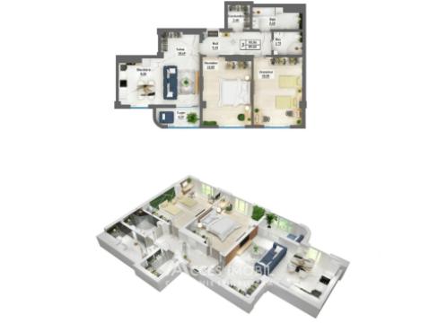 Inamstro! Ciocana, str. I. Dumeniuc, 3 camere + living. Variantă Albă!: 4