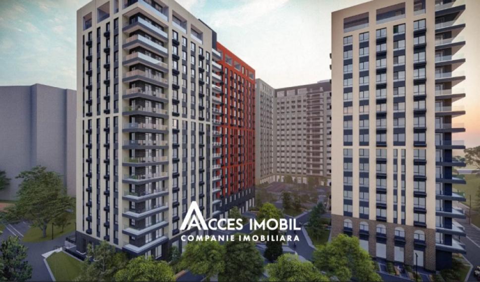 City Gardens! Râșcani, bd. Renașterii, 1 cameră + living. Variantă albă!: 1