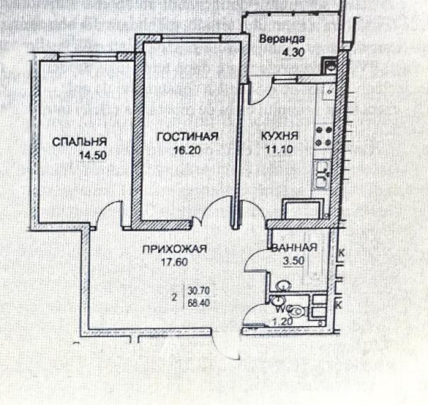 Exfactor! Буюканы, ул. Василе Лупу, 2 комнаты + гостиная. Белый вариант!: 2