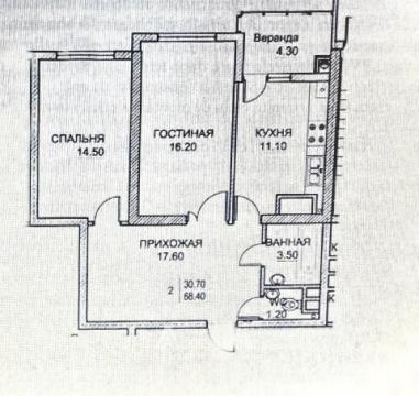 Exfactor! Буюканы, ул. Василе Лупу, 2 комнаты + гостиная. Белый вариант!: 2