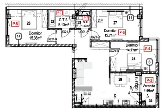 Bloc Nou! str. Tudor Vladimirescu, Râșcani, 3 camere + living. Variantă albă!: 3
