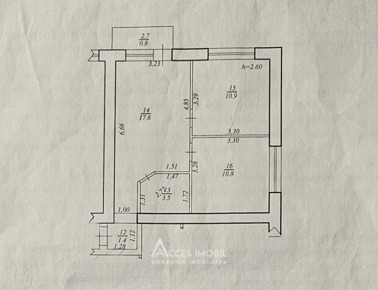 Bloc Nou! Durlești, str. Tudor Vladimirescu, 2 camere + living. Euroreparație!: 13