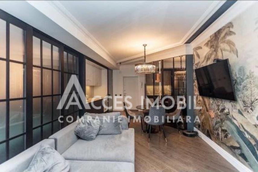 Chirie! Bloc Nou! str. Melestiu, Centru, 1 cameră + living. Euroreparație!: 2