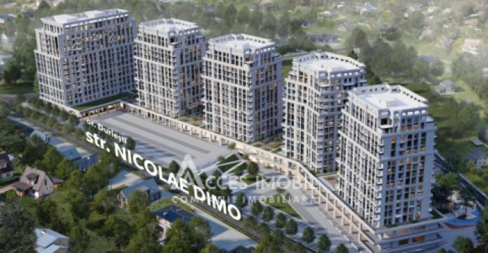 Bloc Nou! Durlești, str. N. Dimo, 1 cameră + living. Variantă albă!: 1