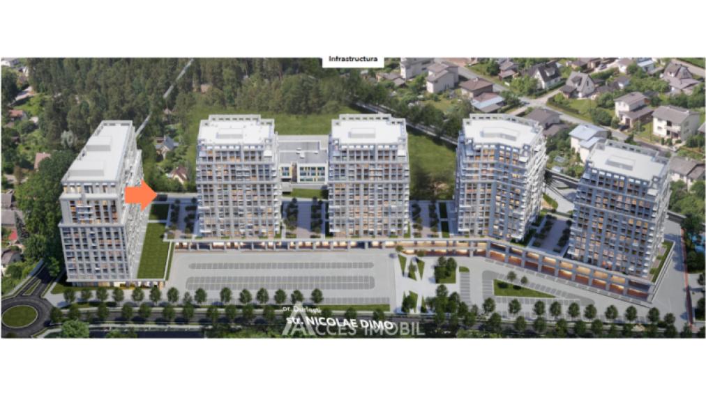 Bloc Nou! Durlești, str. N. Dimo, 1 cameră + living. Variantă albă!: 0