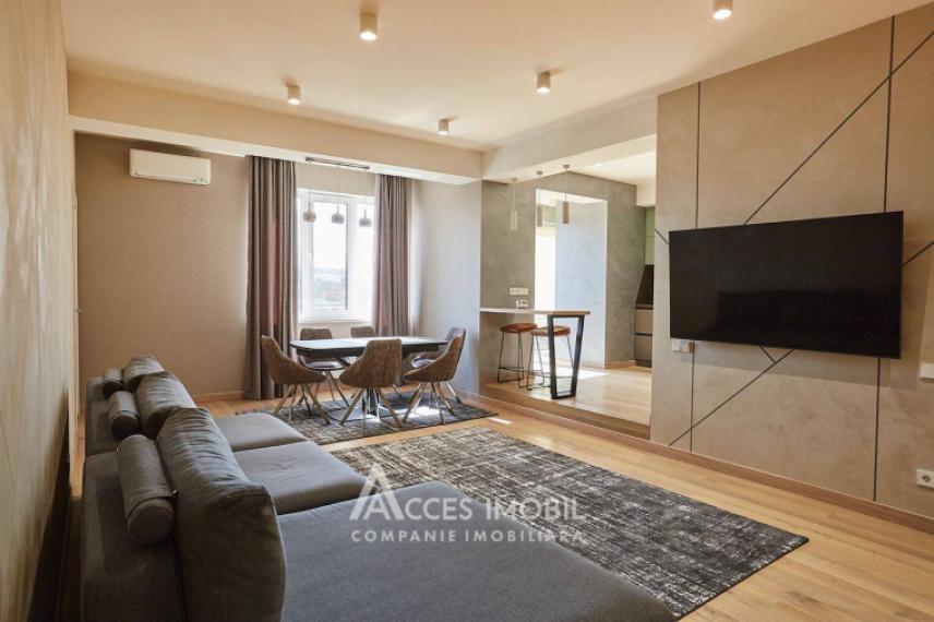 Chirie! Bloc Nou! Centru, str. Al. Bernardazzi, 3 camere + living! Euroreparație!: 2