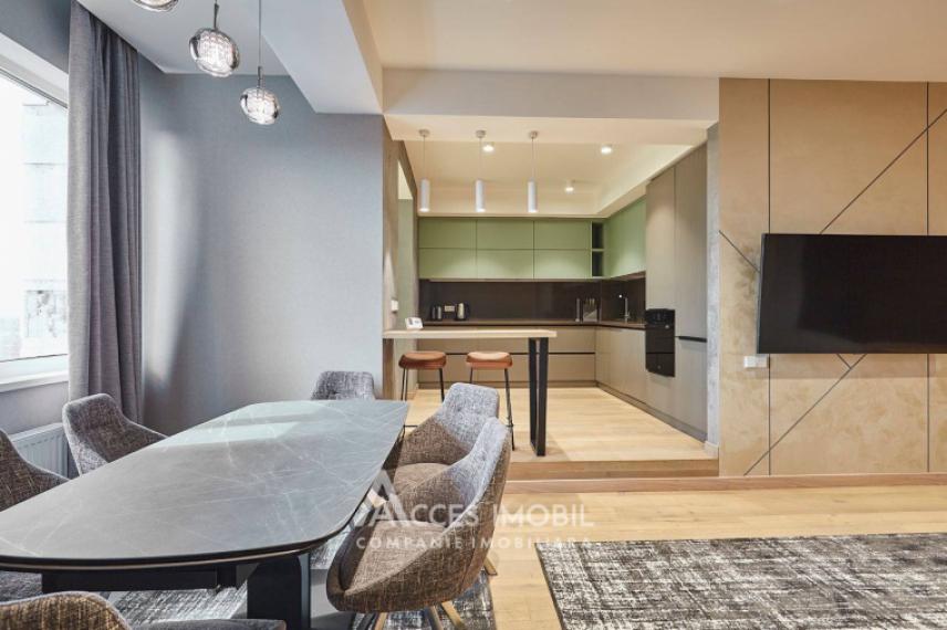 Chirie! Bloc Nou! Centru, str. Al. Bernardazzi, 3 camere + living! Euroreparație!: 4