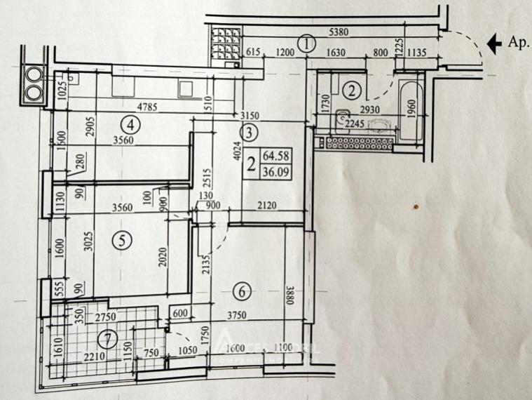 Bloc nou! Botanica, bd. Cuza Vodă, 2 camere + living! Varianta Albă!: 12