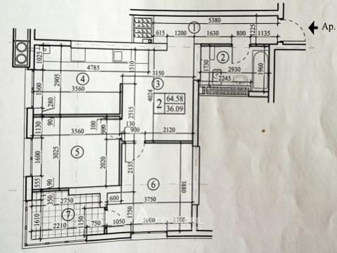 Bloc nou! Botanica, bd. Cuza Vodă, 2 camere + living! Varianta Albă!: 12
